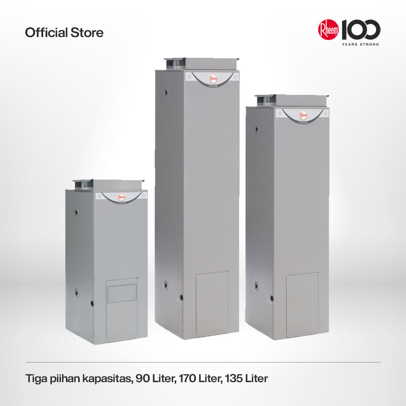 Water Heater Gas 90-170 Liter - Rheem 4 Star 347